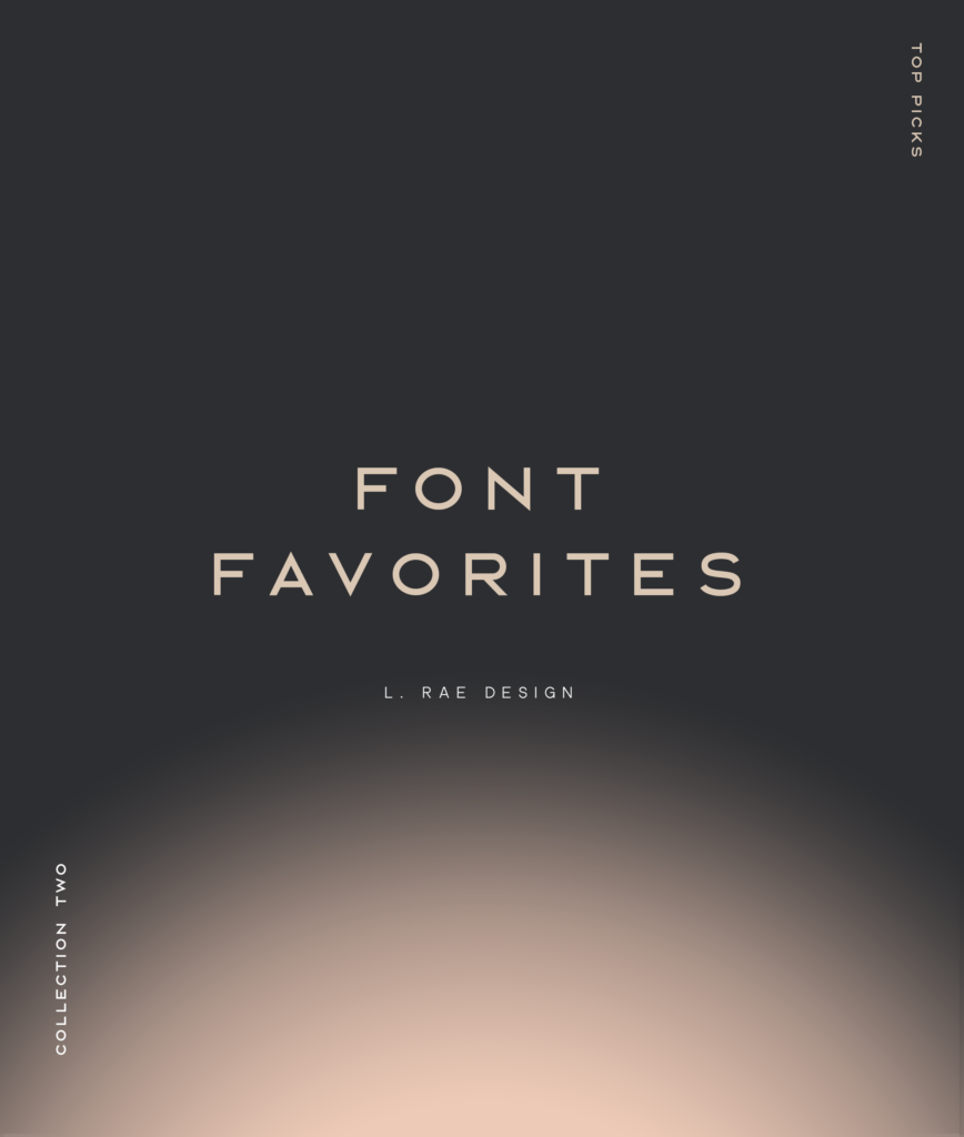 L. Rae Design Font Favorites Top Picks Collection Two