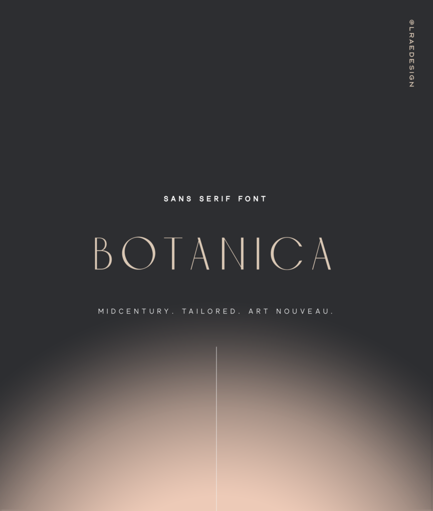 Botanica Sans Serif Font by New Tropical Design