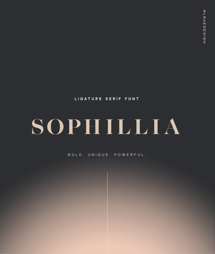 Sophillia Ligature Serif Font by New Tropical Design
