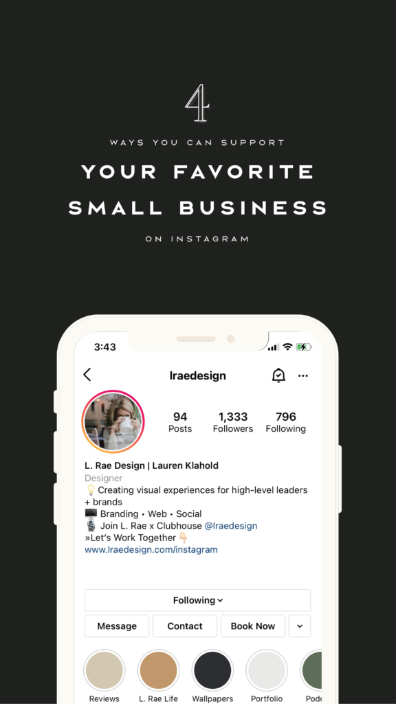 4 Ways You Can Support Your Favorite Small Business on Instagram and Other Social Media Platforms

Support Small Business Owners, Creatives, Entrepreneurs, Solopreneurs, Agencies